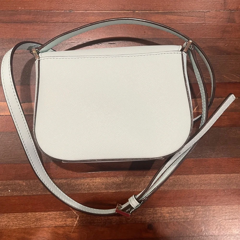 Kate Spade Blue Crossbody Bag with Gold Hardware
